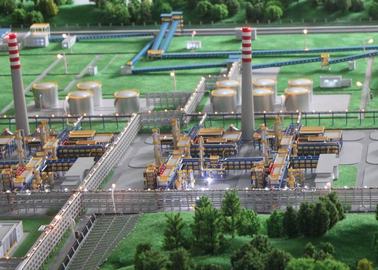 茫崖市石化区模型